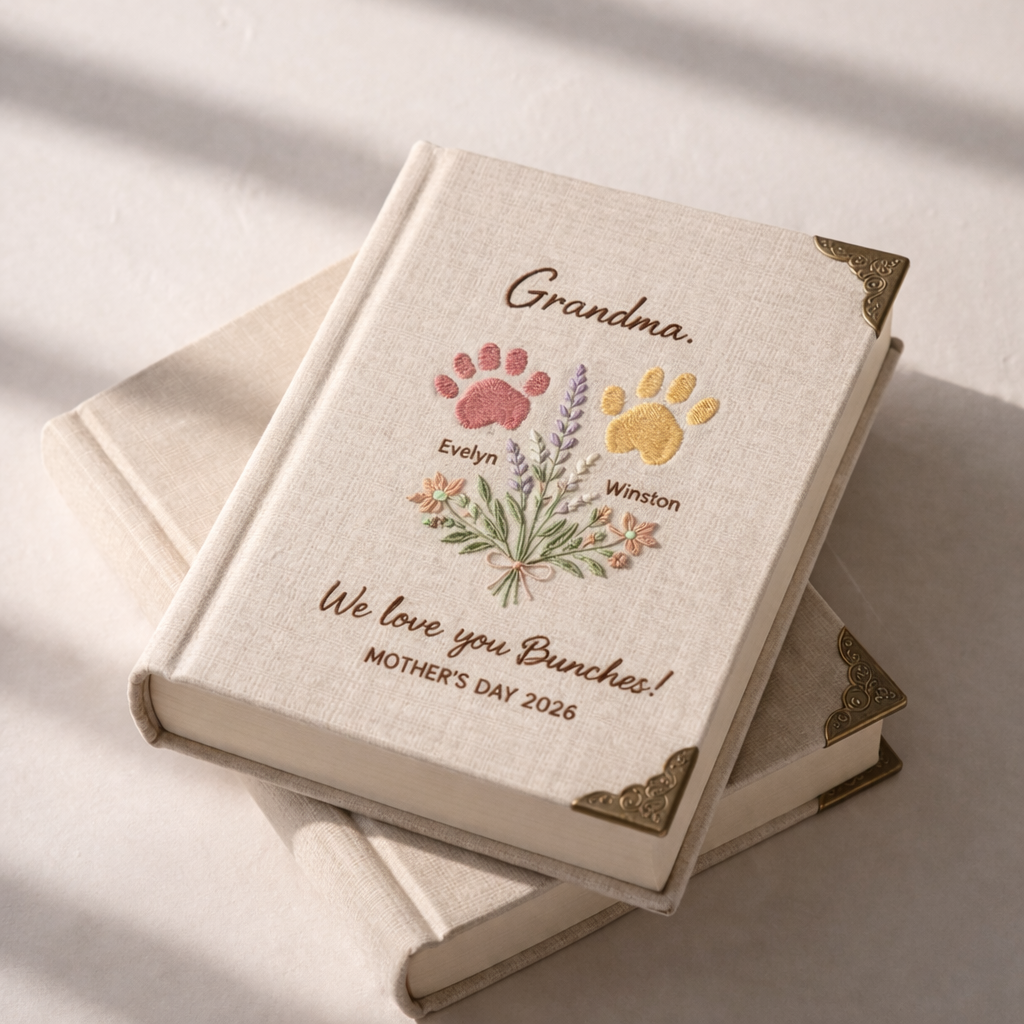 We Love You Bunches Personalized Pet Notebook – Mother’s Day Gift for Dog & Cat Mom
