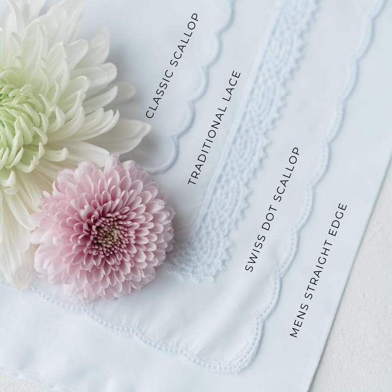 Personalized Wedding Handkerchief For Parents Of The Bride, Wedding Gift From Daughter