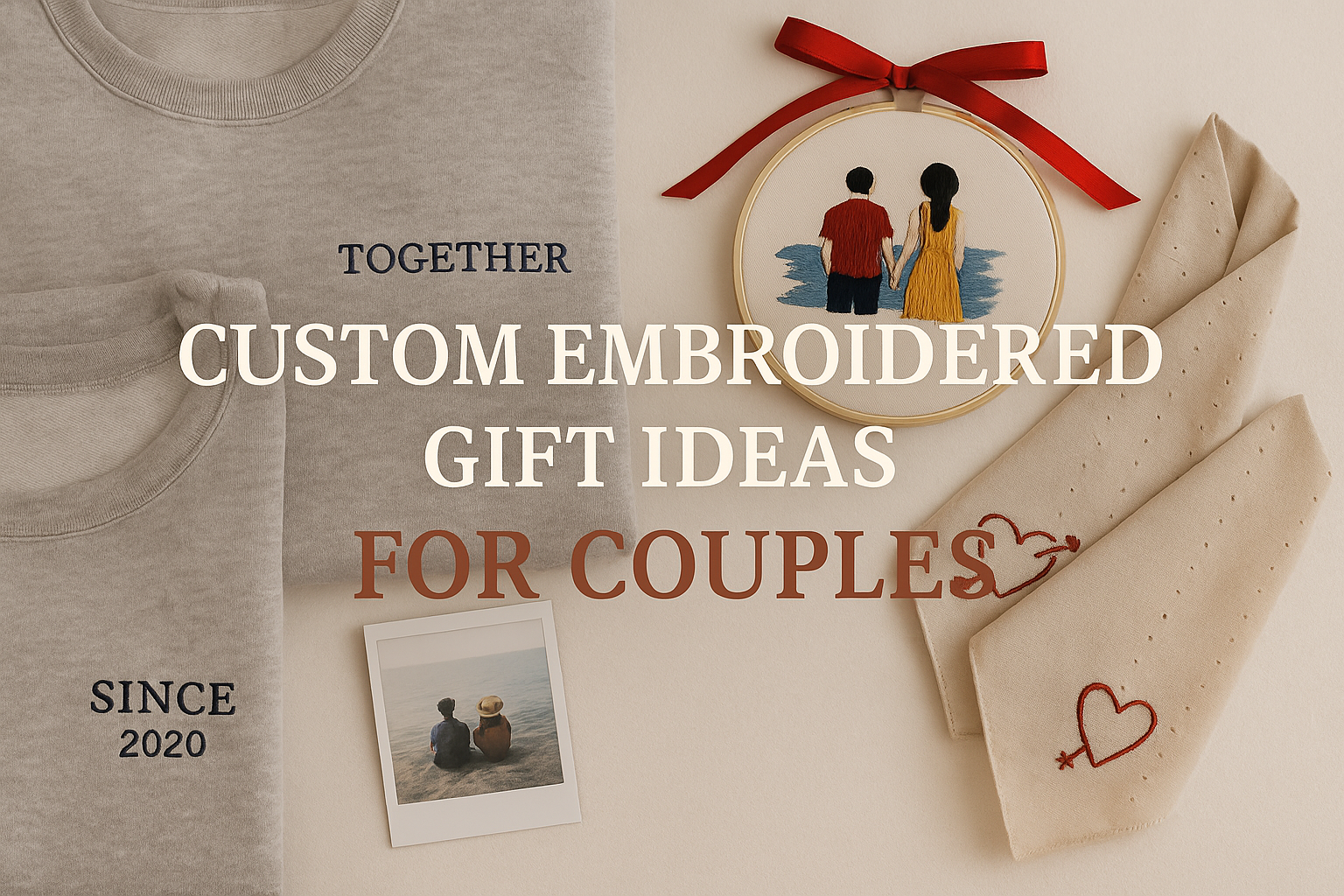 Custom Embroidered Gift Ideas for Couples