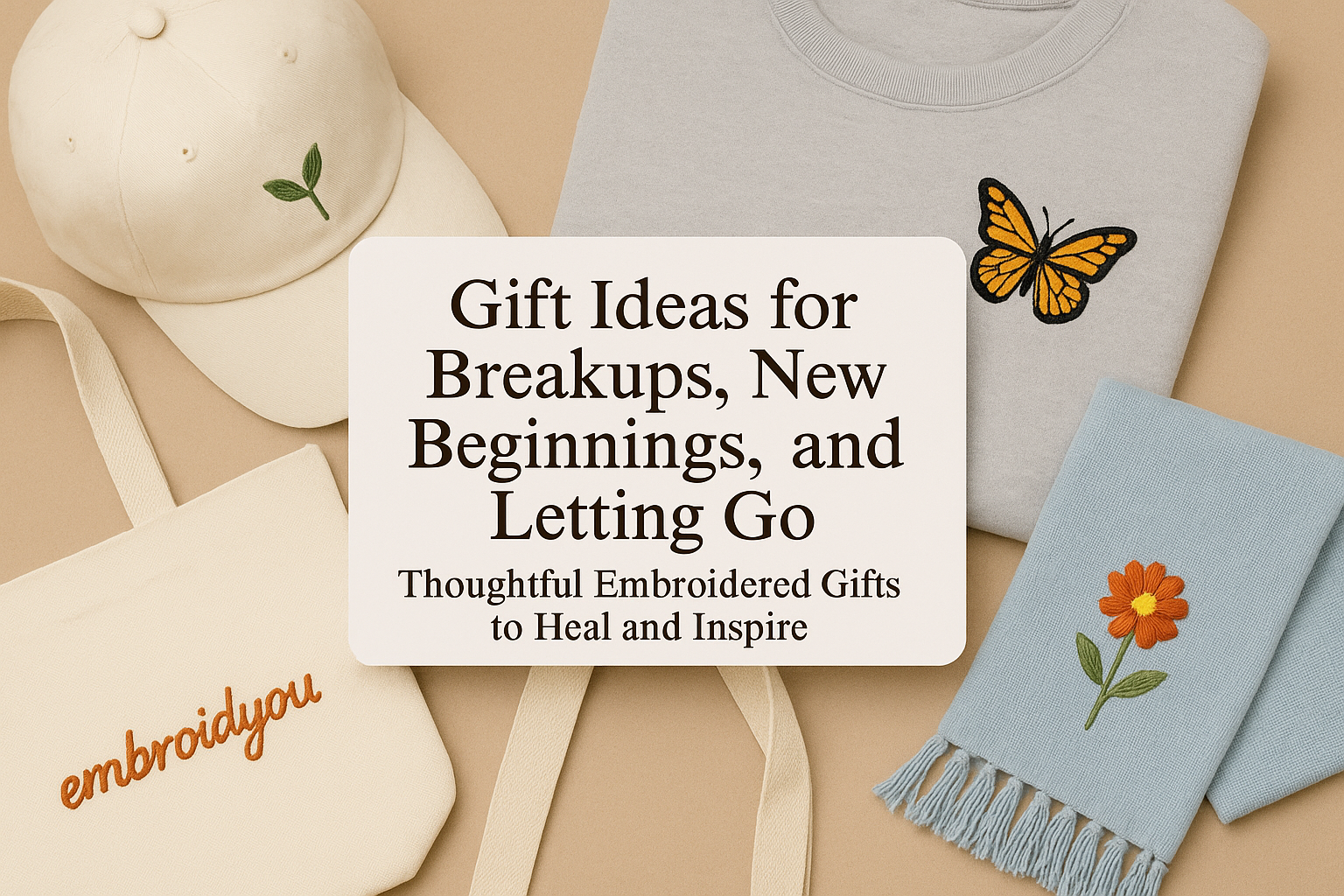 Gift Ideas for Breakups, New Beginnings, and Letting Go: Thoughtful Embroidered Gifts to Heal and Inspire