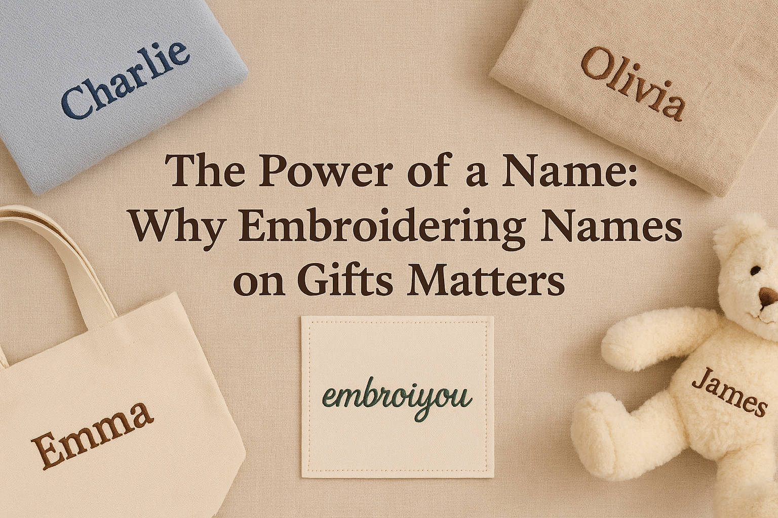The Power of a Name: Why Embroidering Names on Gifts Matters