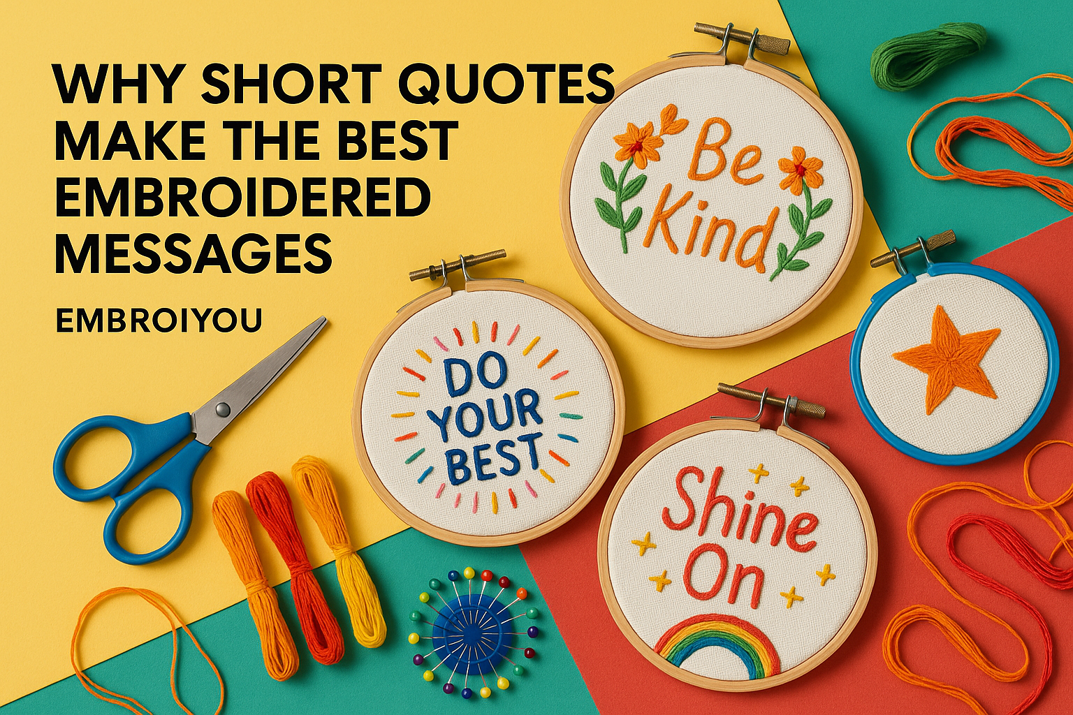 Why Short Quotes Make The Best Embroidered Messages