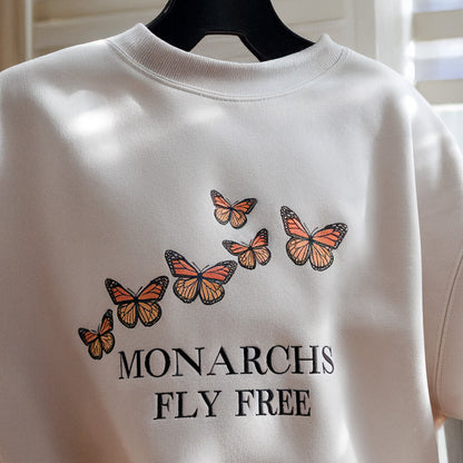 Monarch Butterfly Sweatshirt, Cozy Sweatshirt For Women, Gift For Nature Lover