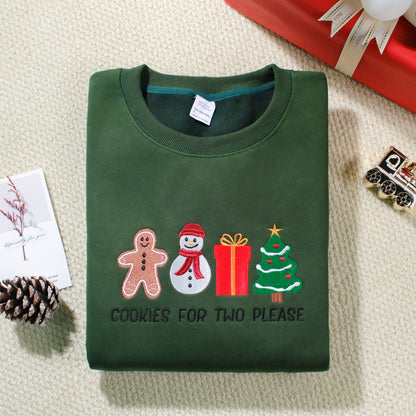 Merry Christmas Embroidered Sweatshirt
