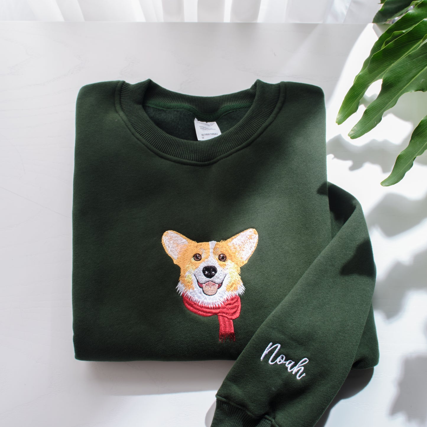 Custom Pet Embroidered Sweatshirt With Name