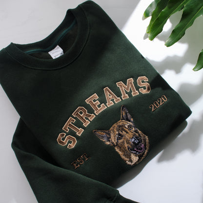 Personalized Pet Embroidred Sweatshirt