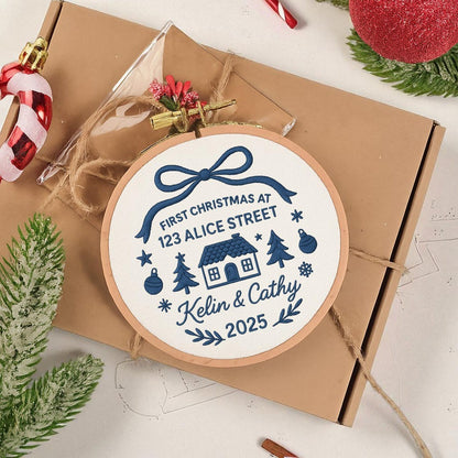 New Home Ornament - Personalized New Home Christmas Ornament - Watercolor Ornament - First Christmas in Our New Home