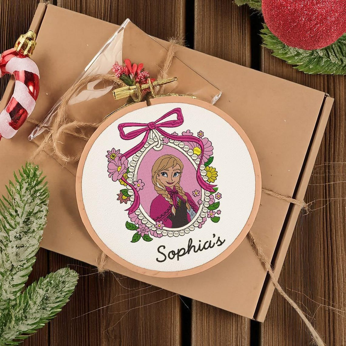 Personalized Frozen Christmas Ornament, Custom Anna Christmas Ornament, Elsa Olaf Ornament, Disney Christmas Tree Decor