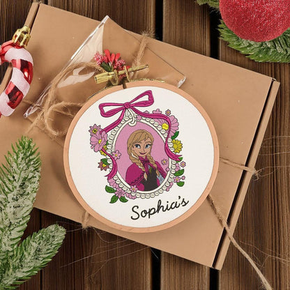 Personalized Frozen Christmas Ornament, Custom Anna Christmas Ornament, Elsa Olaf Ornament, Disney Christmas Tree Decor