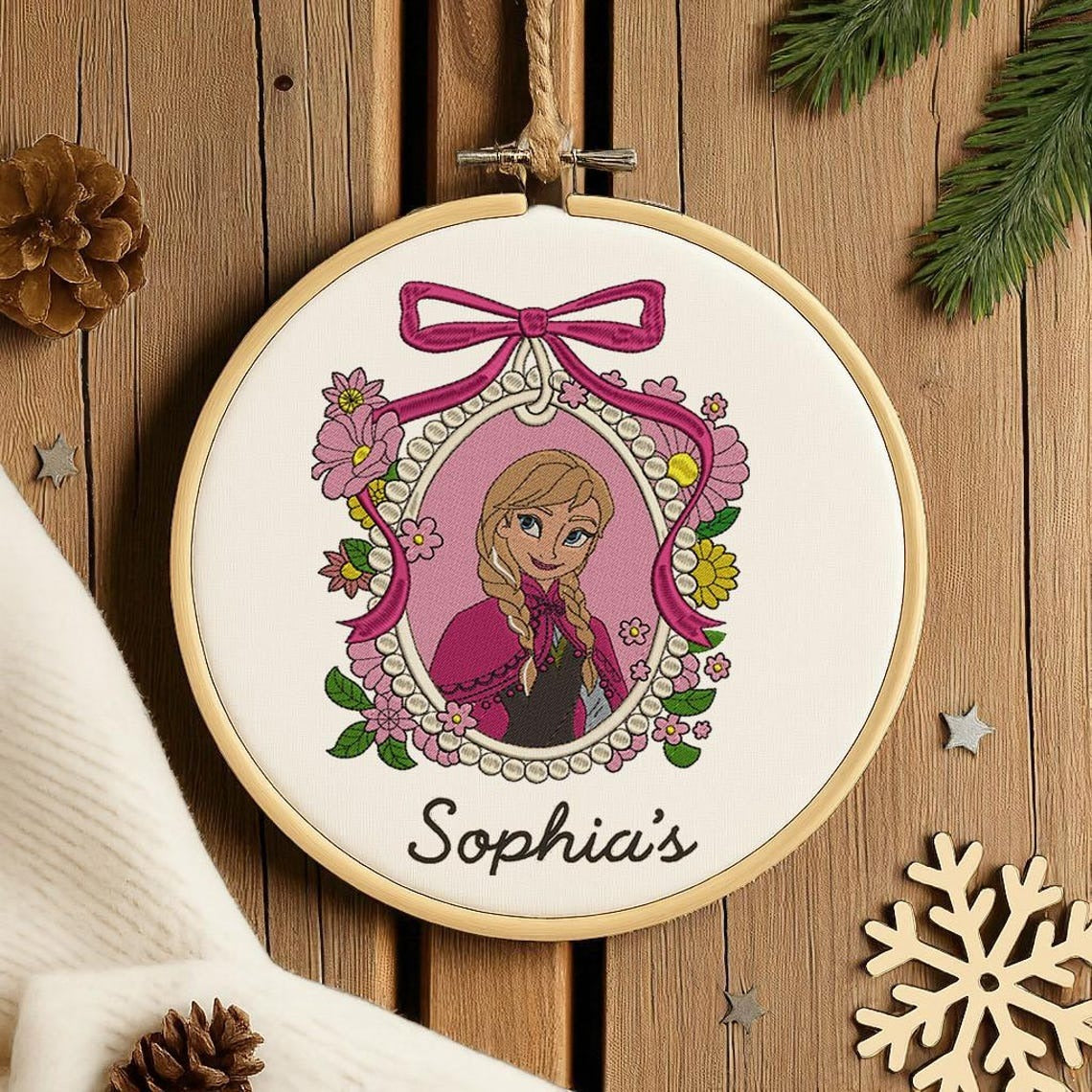 Personalized Frozen Christmas Ornament, Custom Anna Christmas Ornament, Elsa Olaf Ornament, Disney Christmas Tree Decor