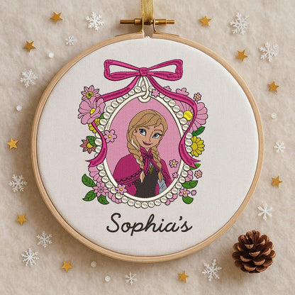Personalized Frozen Christmas Ornament, Custom Anna Christmas Ornament, Elsa Olaf Ornament, Disney Christmas Tree Decor