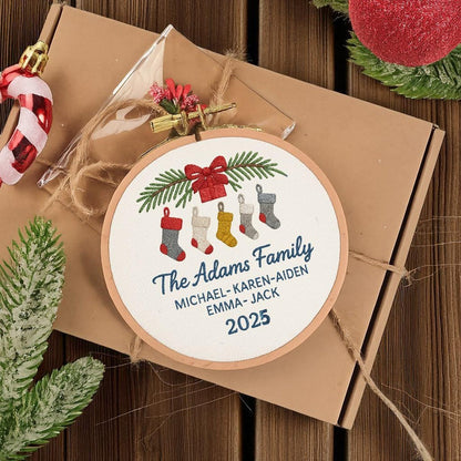 Personalized Family Christmas Ornament, Family Christmas Keepsake, Family Christmas Gift, Christmas Handmade Ornament