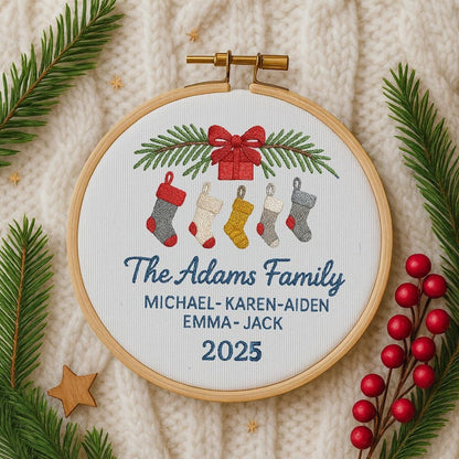 Personalized Family Christmas Ornament, Family Christmas Keepsake, Family Christmas Gift, Christmas Handmade Ornament