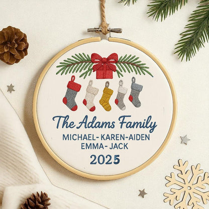 Personalized Family Christmas Ornament, Family Christmas Keepsake, Family Christmas Gift, Christmas Handmade Ornament