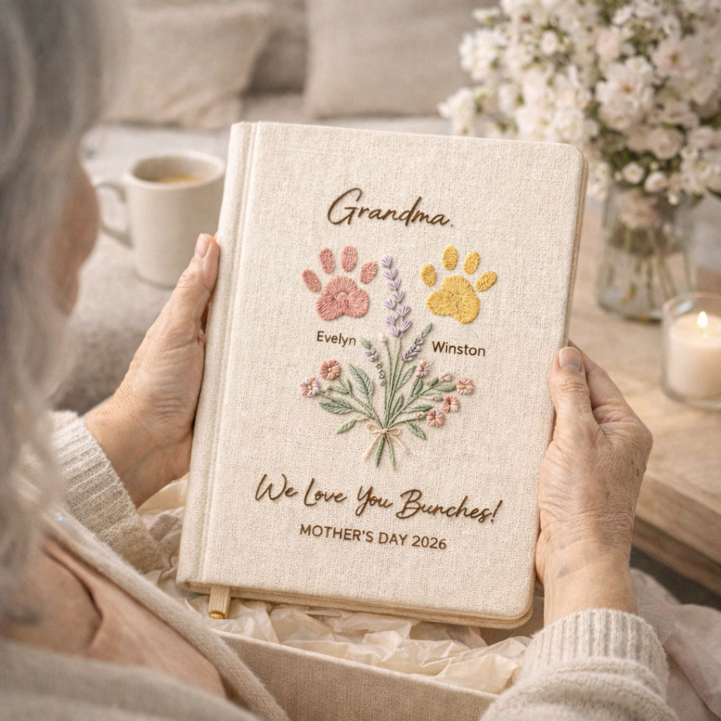 We Love You Bunches Personalized Pet Notebook – Mother’s Day Gift for Dog & Cat Mom