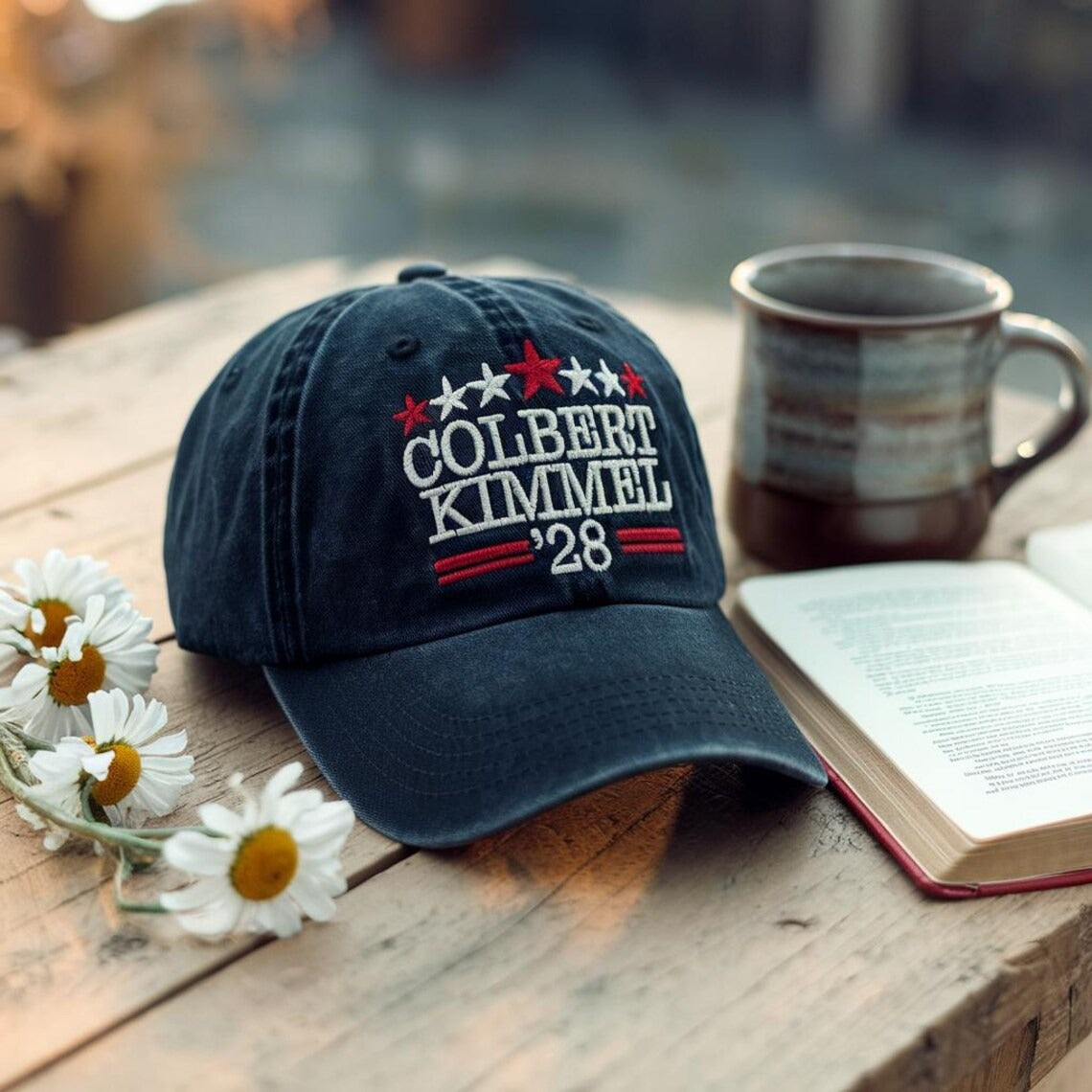 Jimmy Kimmel Hat - Colbert Kimmel 2028, Defend Free Speech, Protect Late Night TV, Pro-Kimmel, Free Speech Liberty Hat for Liberals