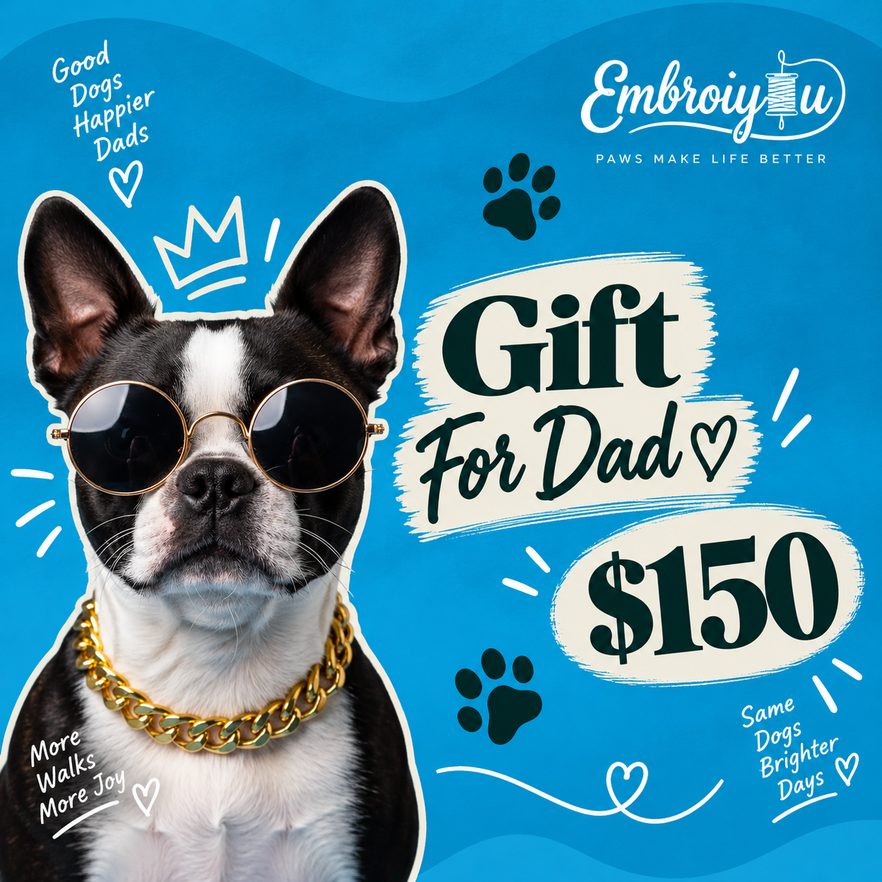 Embroiyou | Digital Gift Card For Dad