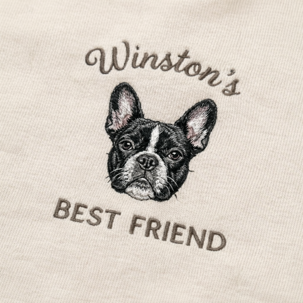 French Bulldog Baby Onesie – Personalized Embroidered Gift for Mom
