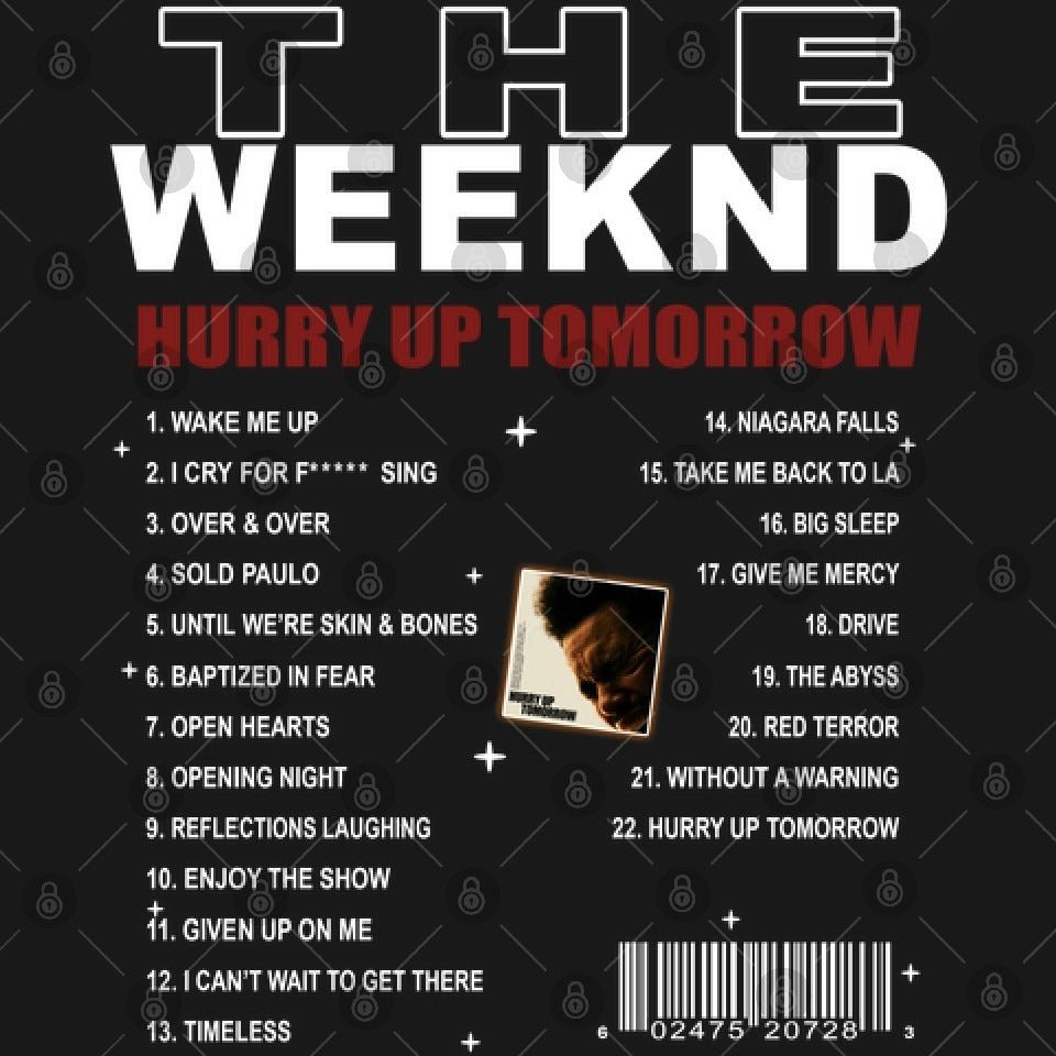 The weeknd concert shirt