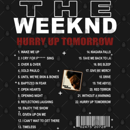 The weeknd concert shirt