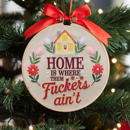 Embroidery Hoop Art, Funny Home Decor Wall Hanging Gift