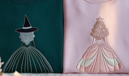 Embroidered Wicked Movie Inspired Couple Sweatshirt, Wizard Of Oz Shirt