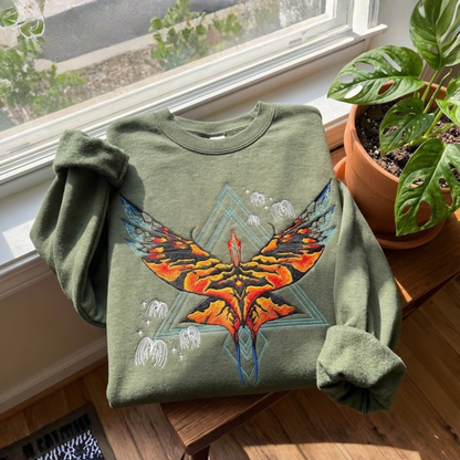 Toruk Makto Fire Ikran Embroidered Sweatshirt