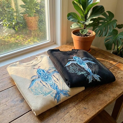 Tulkun Inspired Embroidered Ocean Whale Sweatshirt