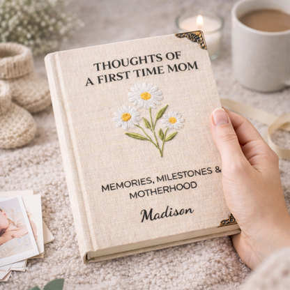 Thoughts Of A First Time Mom Personalized Notebook – Mother’s Day Gift for Mom