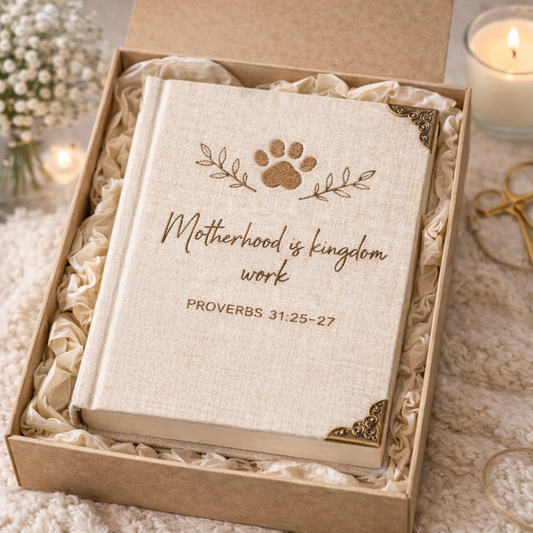 Motherhood Is Kingdom Work Notebook – Mother’s Day Gift for Dog & Cat Mom