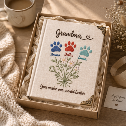 You Make Our World Better Personalized Notebook – Mother’s Day Gift for Mom
