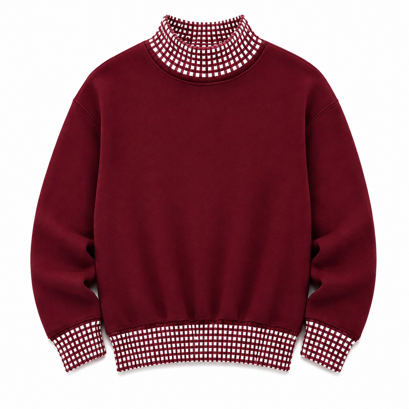 Gingham Sweatshirt