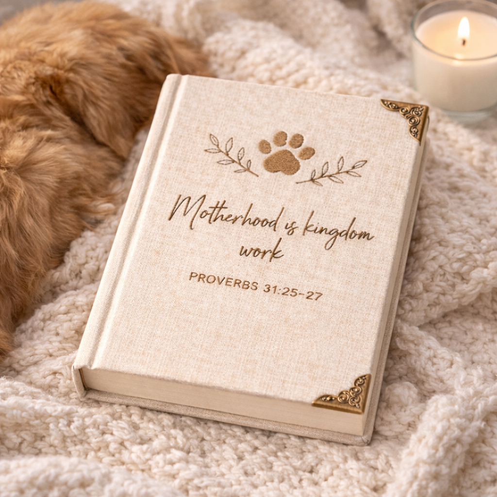 Motherhood Is Kingdom Work Notebook – Mother’s Day Gift for Dog & Cat Mom