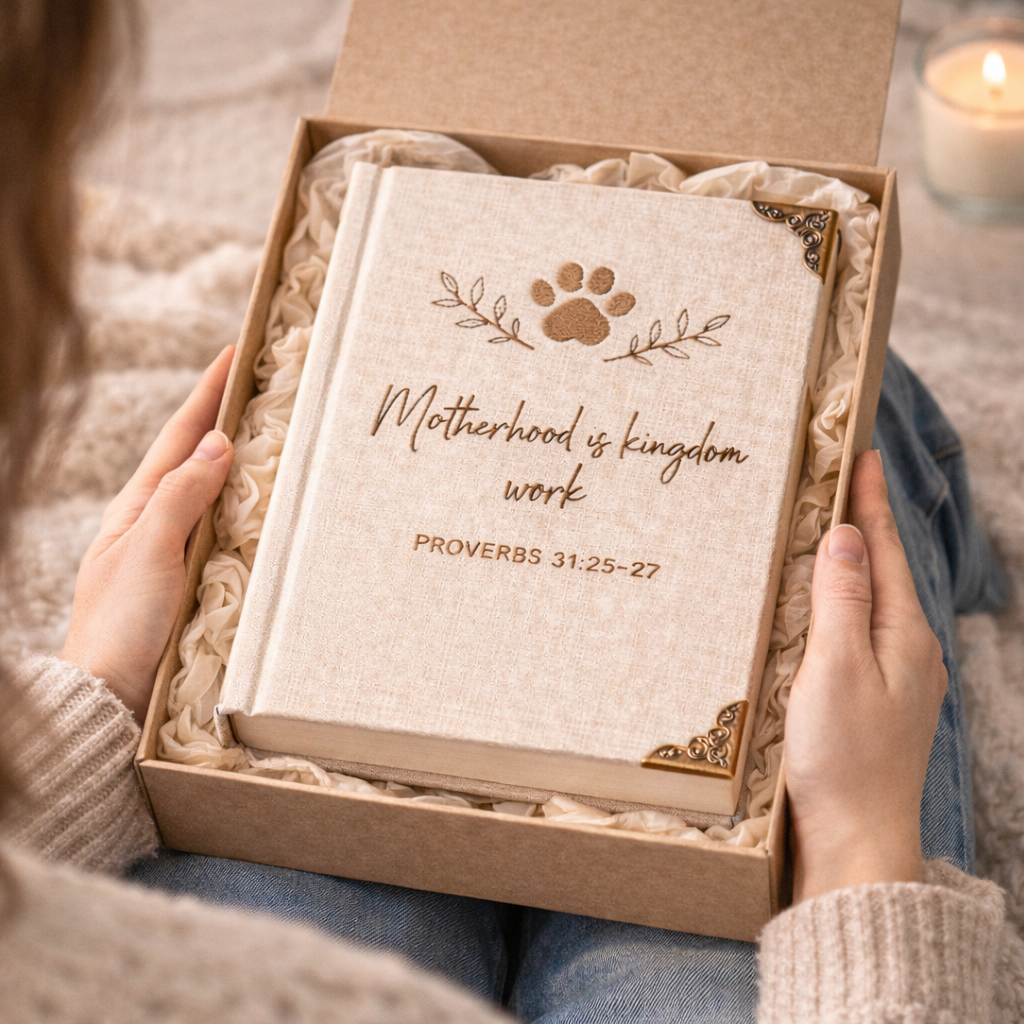Motherhood Is Kingdom Work Notebook – Mother’s Day Gift for Dog & Cat Mom