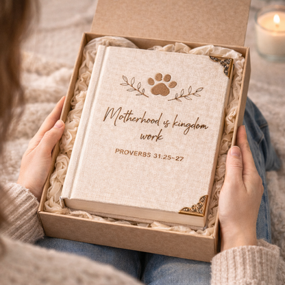 Motherhood Is Kingdom Work Notebook – Mother’s Day Gift for Dog & Cat Mom