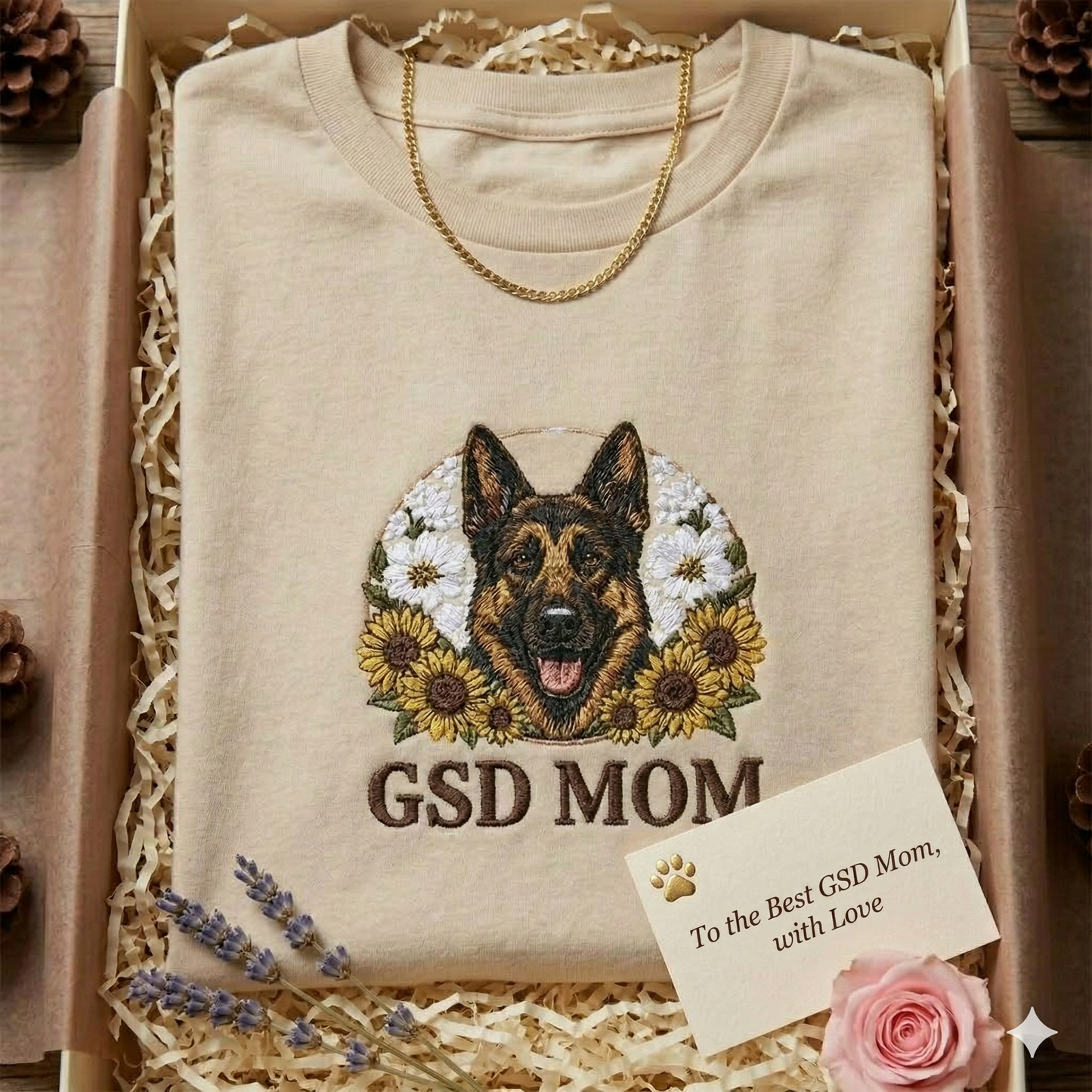 Embroidered German Shepherd Dog Mom Gift