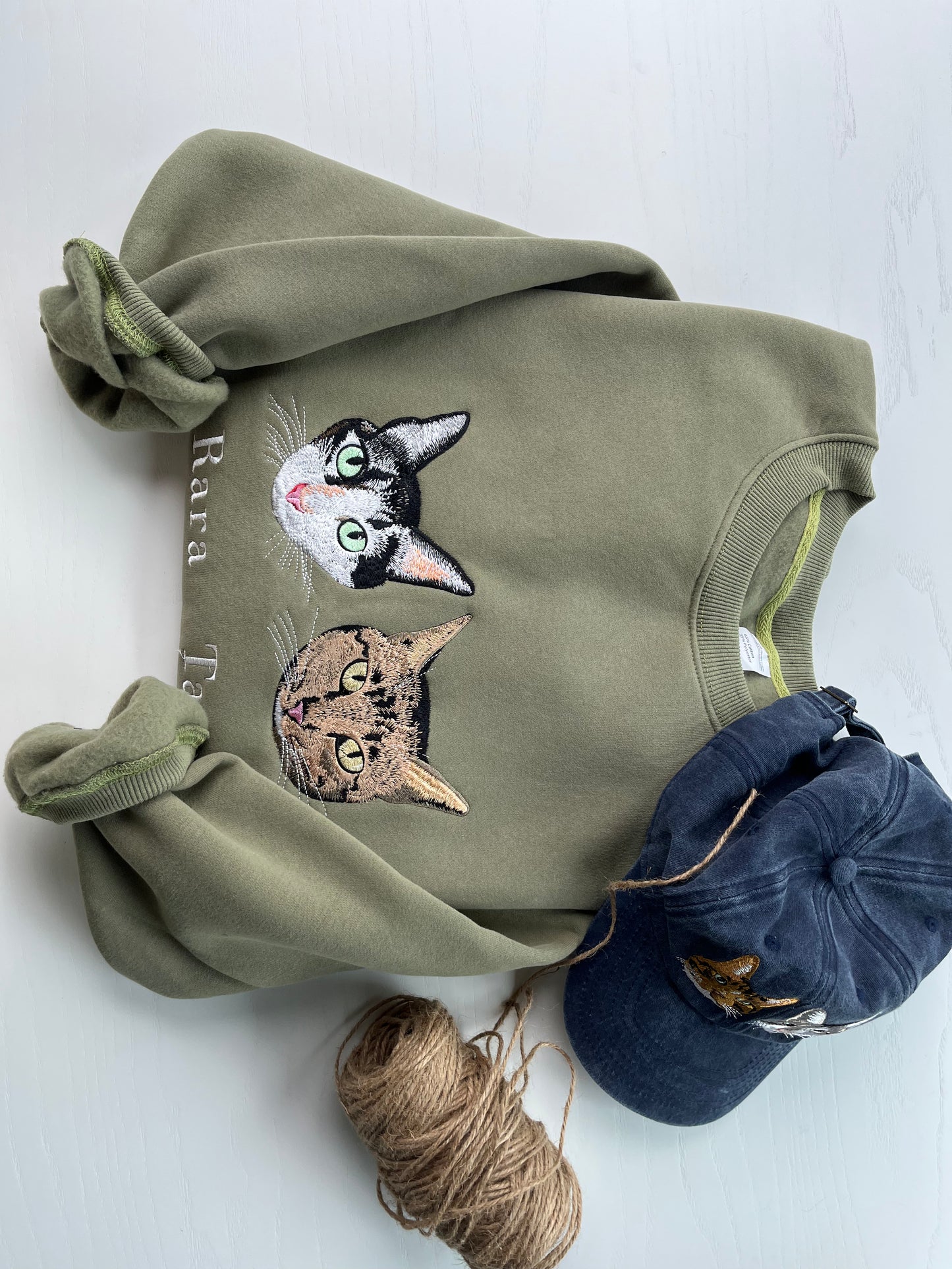 Custom Pet Embroidered Sweatshirt, Gift For Dog And Cat Owner