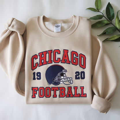 Chicago Football 1920s Sweatshirt: Retro Sports Tee