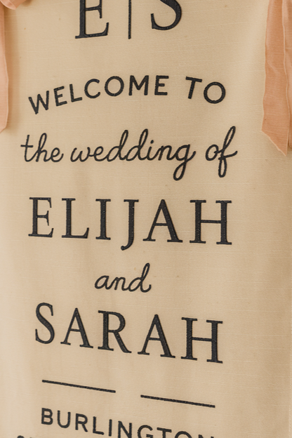 Custom Wedding Banner, Custom Wedding Sign, Party Banner, Wedding Reception Decorations