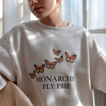 Monarch Butterfly Sweatshirt, Cozy Sweatshirt For Women, Gift For Nature Lover