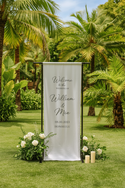 Custom Wedding Banner, Custom Wedding Sign, Party Banner, Wedding Reception Decorations