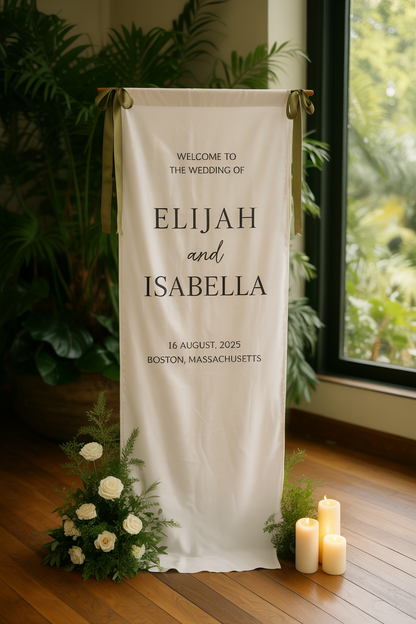 Custom Wedding Banner, Custom Wedding Sign, Party Banner, Wedding Reception Decorations