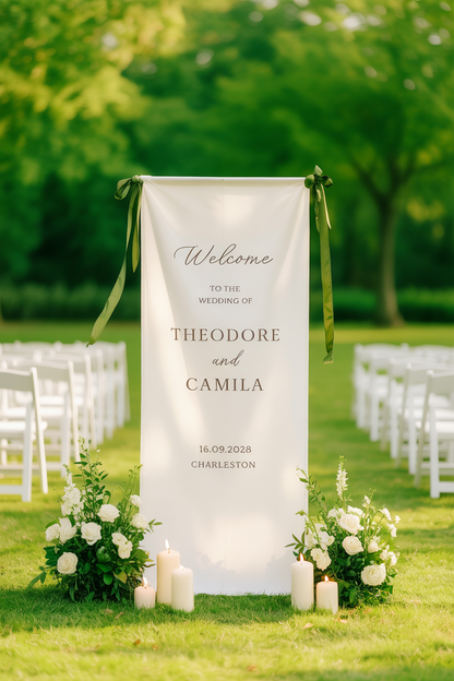 Custom Wedding Banner, Custom Wedding Sign, Party Banner, Wedding Reception Decorations