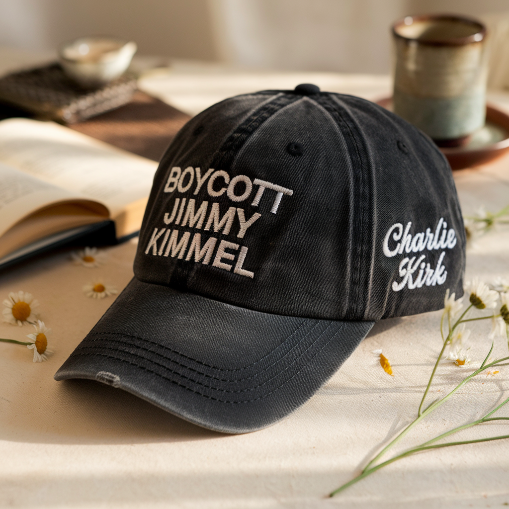 Jimmy Kimmel Fired Cap, Boycott Jimmy Kimmel, Boycott Disney, Jimmy Kimmel Canceled