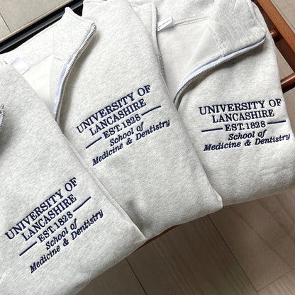 Custom Logo Quarter Zip Sweatshirt, Text Embroidery for Team