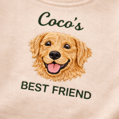 Personalized Embroidered Golden Retriever Baby Onesie – Best Friend Gift for Dog Mom