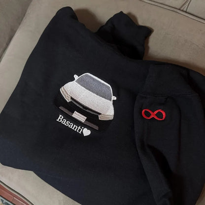 Personalize Car Embroidered Sweatshirt, Father Day Gift, Gift For Car Lovers