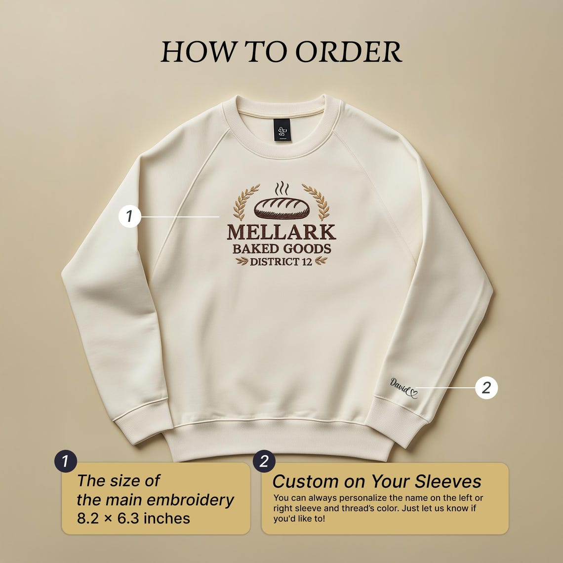 Personalized Embroidery Dad Portrait Sweatshirt, Happy Father's Day Shirt
