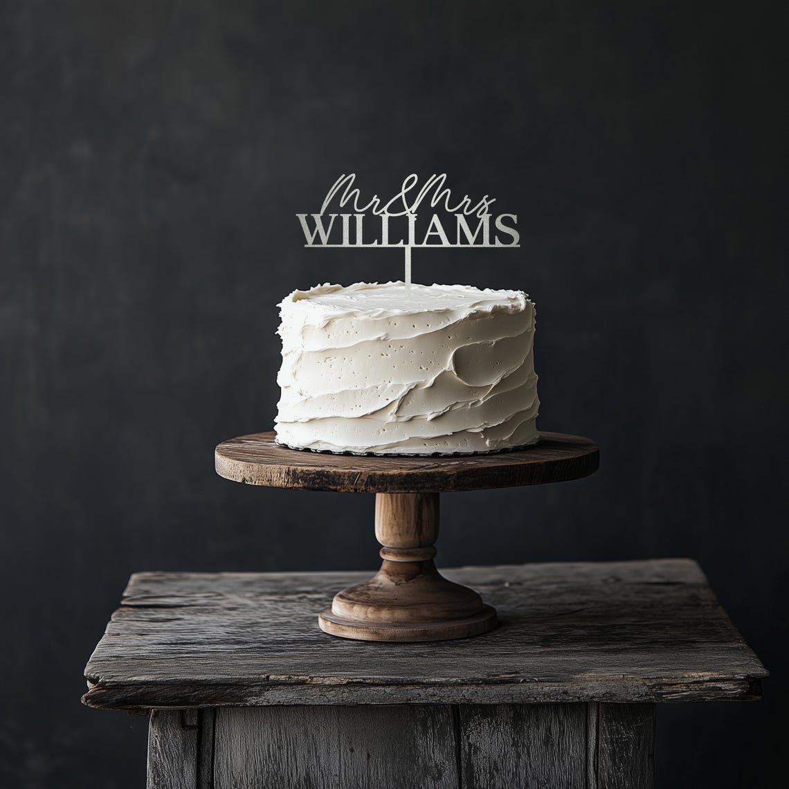 Custom Mr & Mrs Wedding Cake Topper, Personalized Last Name Cake Topper, Wedding Decoration