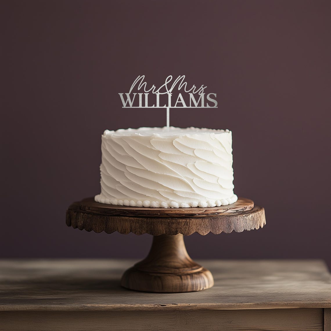 Custom Mr & Mrs Wedding Cake Topper, Personalized Last Name Cake Topper, Wedding Decoration